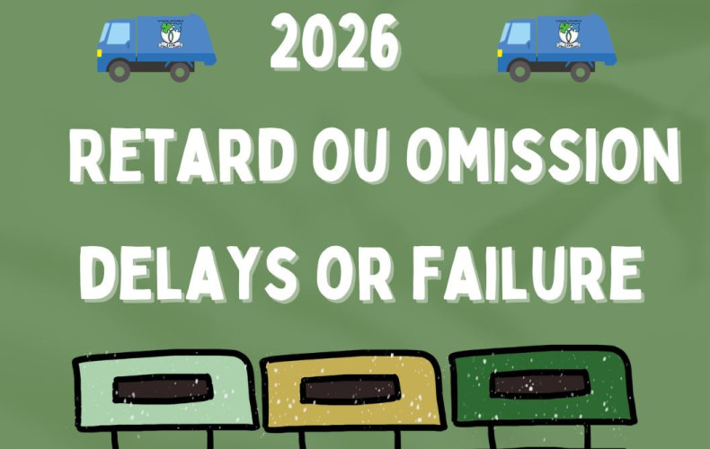 Communiqué - Retards ou omission de la collecte dans quelques secteurs