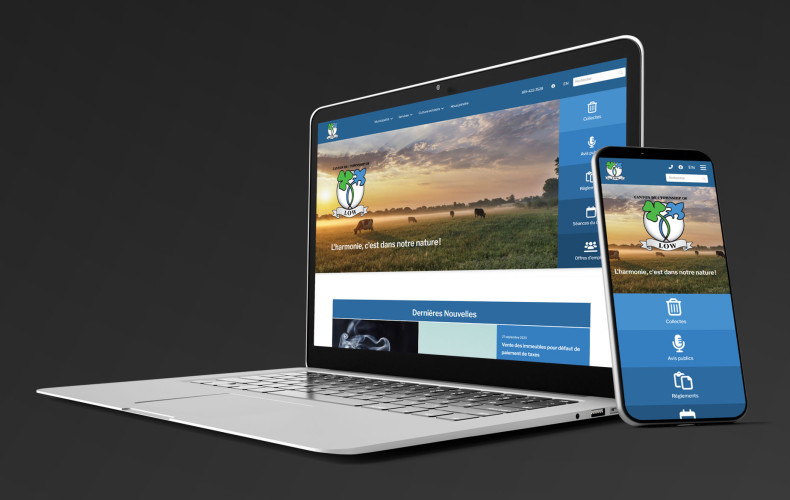 Annonce du lancement du site internet remanié du Canton de Low!